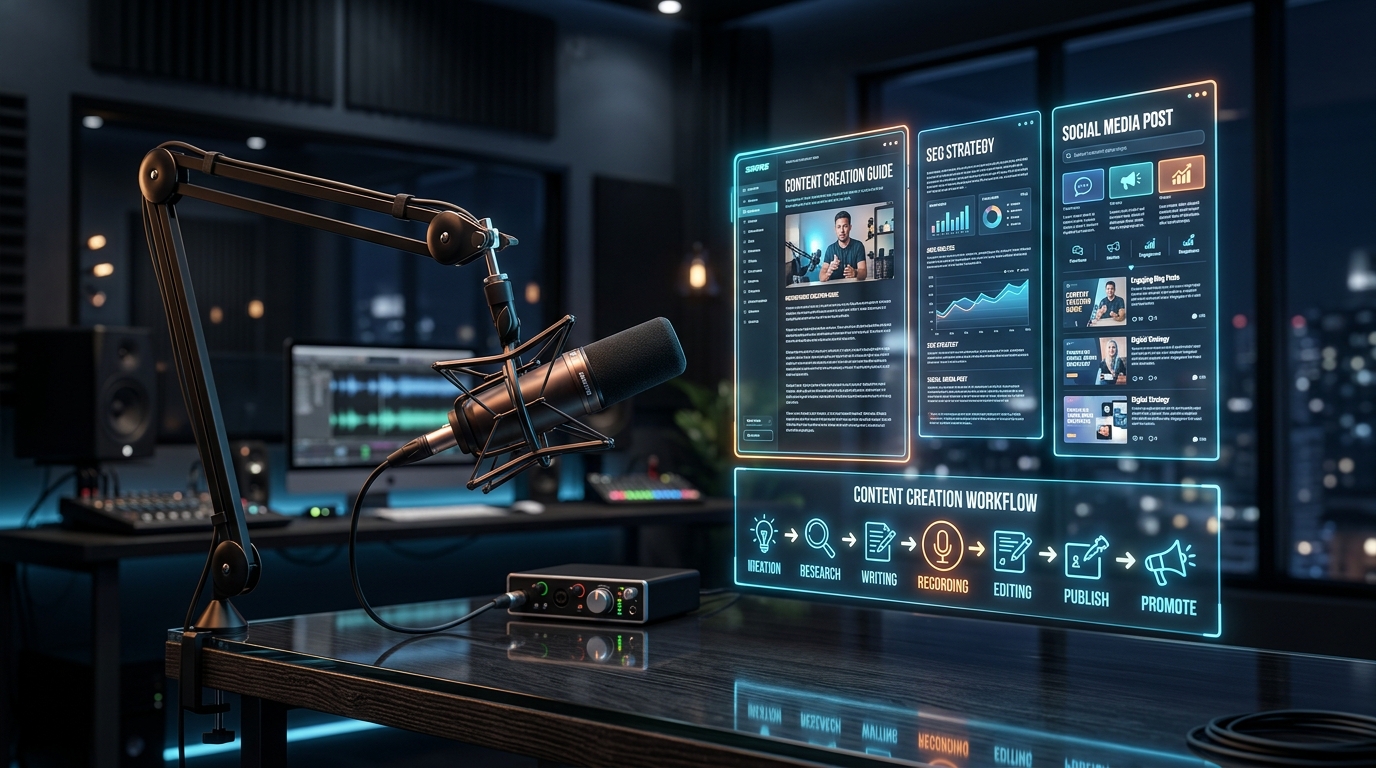 How to Convert a Podcast Episode into an SEO-Optimized Article in 5 Steps (Complete Playbook)
